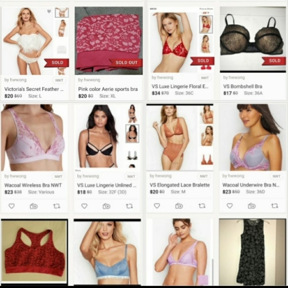 VS/Aerie bras/apparel NWT/NWOT/EUC